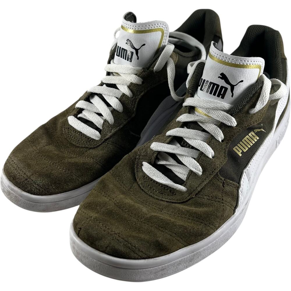 Puma Astro Kick Suede Sneakers Olive Green Mens 10 Casual Streetwear